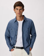 100% Organic Chambray Long Sleeve Shirt - US 4591