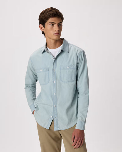 100% Organic Chambray Long Sleeve Shirt - US 9471
