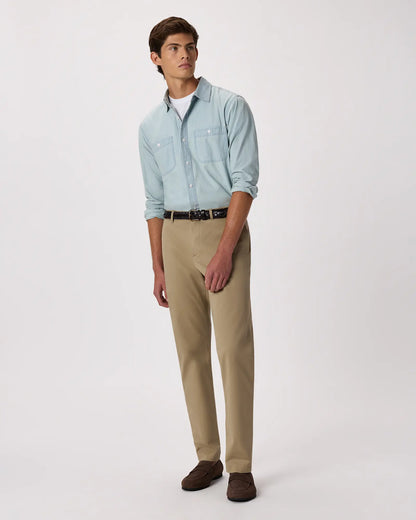 100% Organic Chambray Long Sleeve Shirt - US 9471