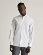 Organic Cotton Stretch Poplin Dress Shirt - US 7596