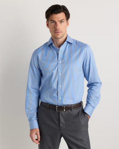 Organic Cotton Stretch Twill Dress Shirt - US 7166