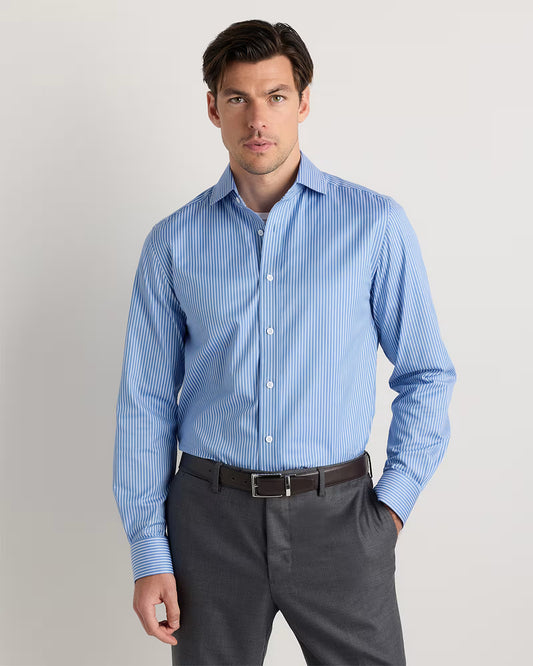 Organic Cotton Stretch Twill Dress Shirt - US 7166