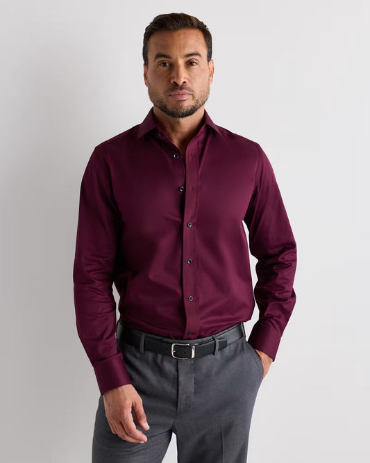 Organic Cotton Stretch Twill Dress Shirt - US 0050