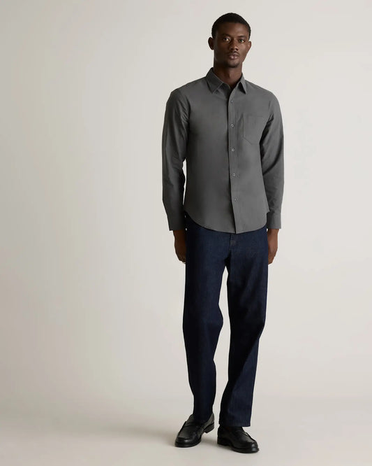Organic Cotton Stretch Textured Twill Shirt - US 8861