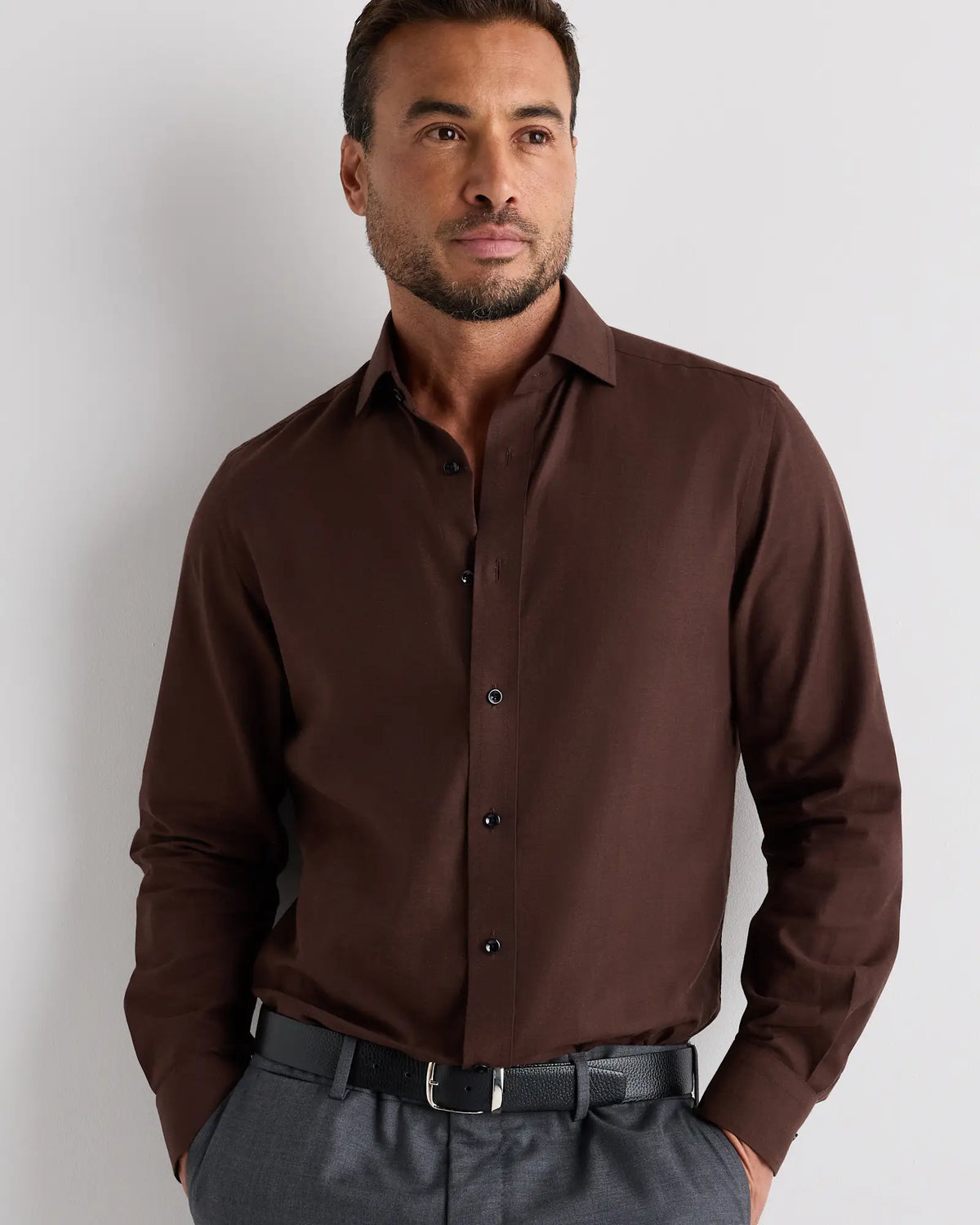 Organic Cotton Cashmere Dress Shirt - US 1016