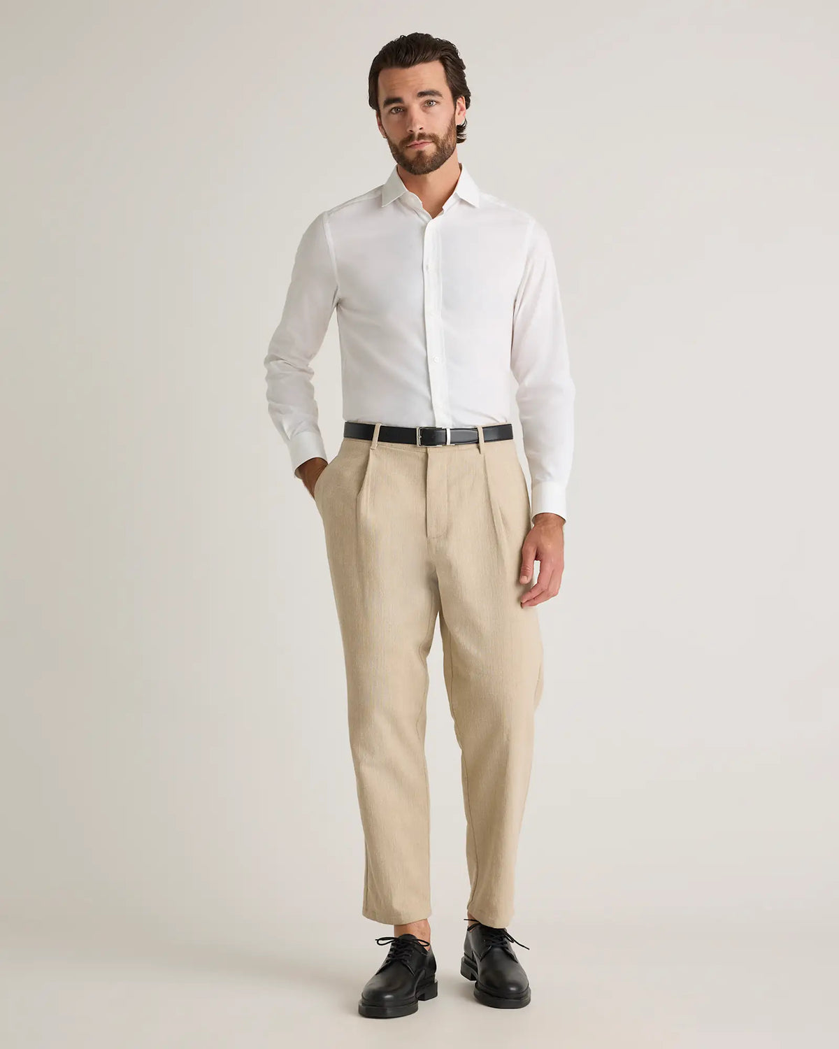 Organic Cotton Cashmere Dress Shirt - US 9321