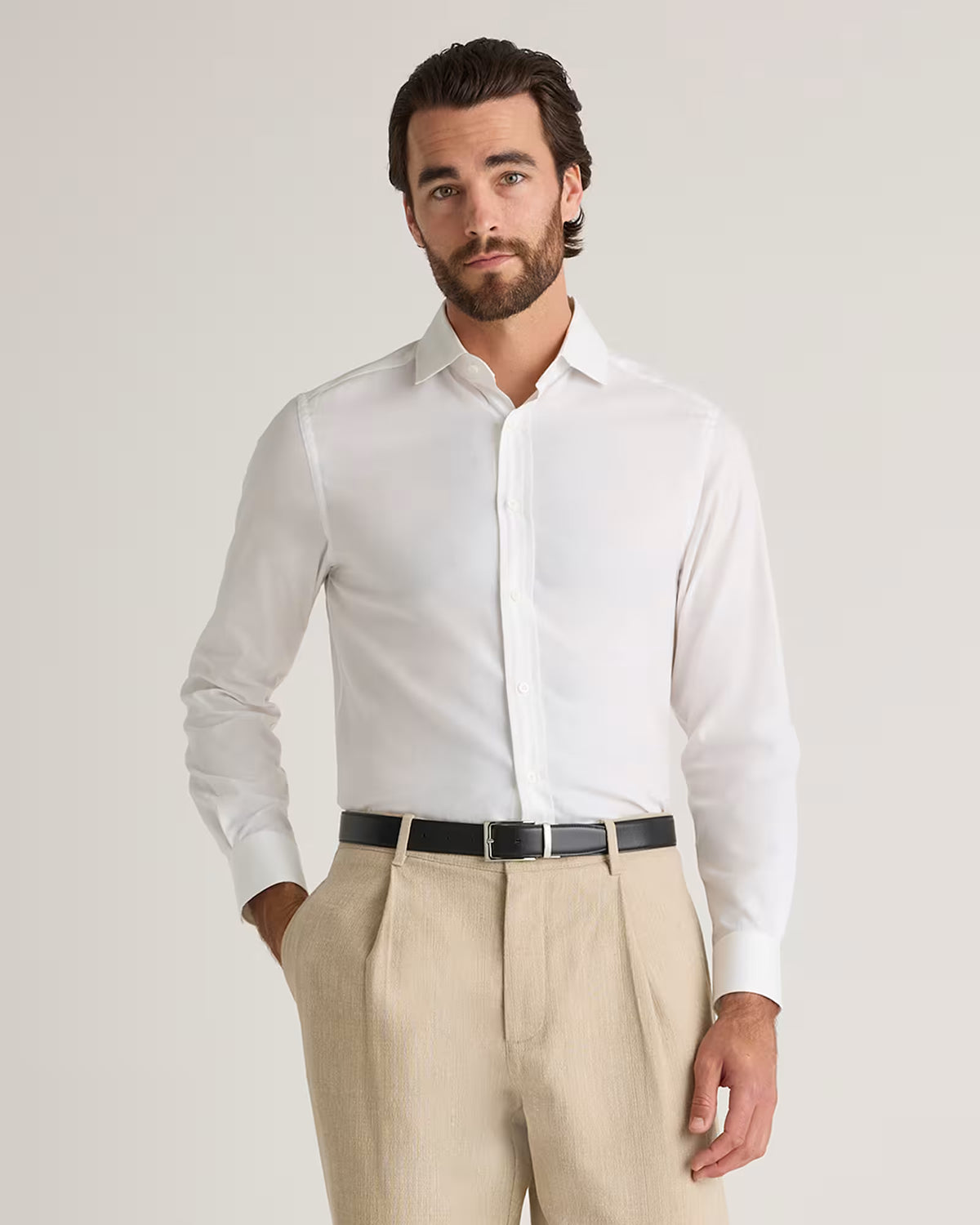 Organic Cotton Cashmere Dress Shirt - US 9321
