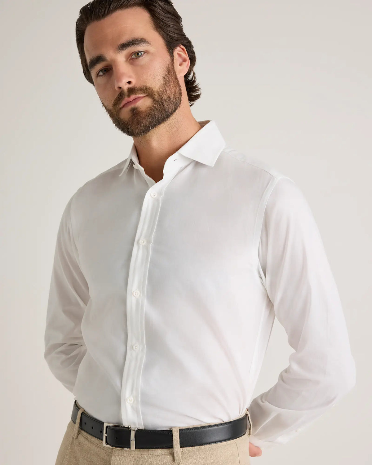Organic Cotton Cashmere Dress Shirt - US 9321