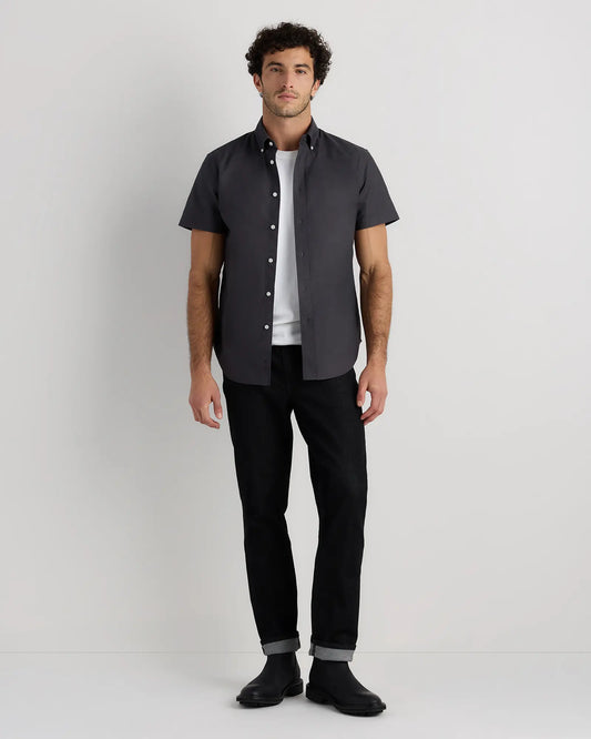 100% Organic Cotton Short Sleeve Oxford Shirt - US 9997