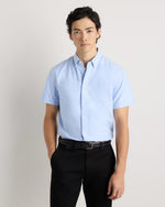 100% Organic Cotton Short Sleeve Oxford Shirt - US 8672