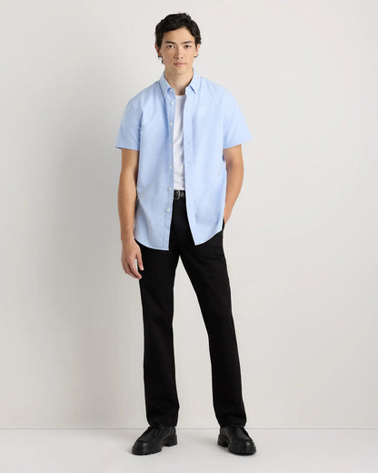 100% Organic Cotton Short Sleeve Oxford Shirt - US 8672