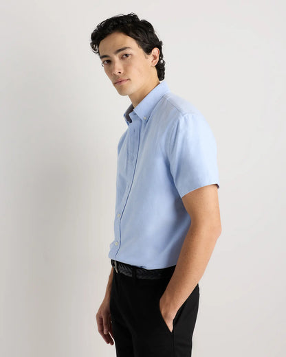100% Organic Cotton Short Sleeve Oxford Shirt - US 8672