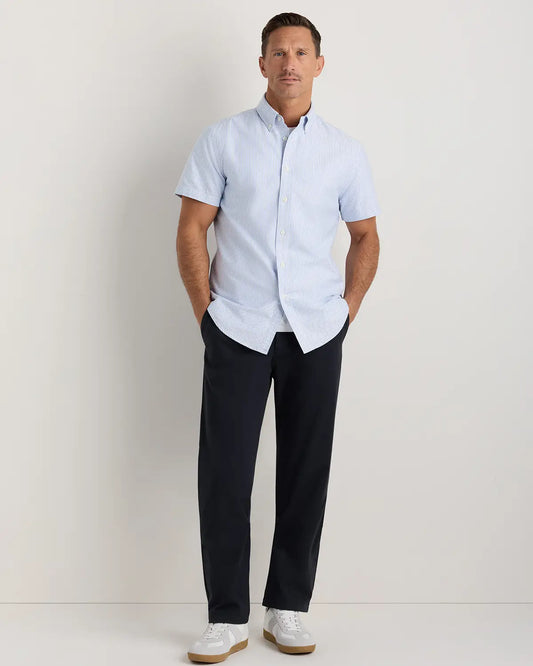 100% Organic Cotton Short Sleeve Oxford Shirt - US 5791