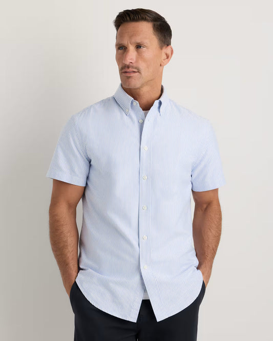 100% Organic Cotton Short Sleeve Oxford Shirt - US 5791
