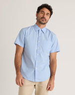 Organic Cotton Stretch Poplin Short Sleeve Shirt - US 4056