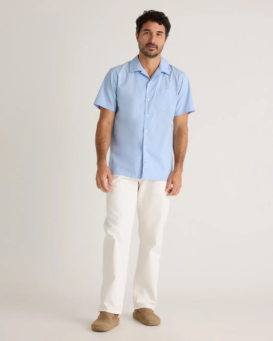 Organic Cotton Stretch Poplin Camp Shirt - US 6341