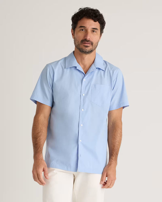 Organic Cotton Stretch Poplin Camp Shirt - US 6341