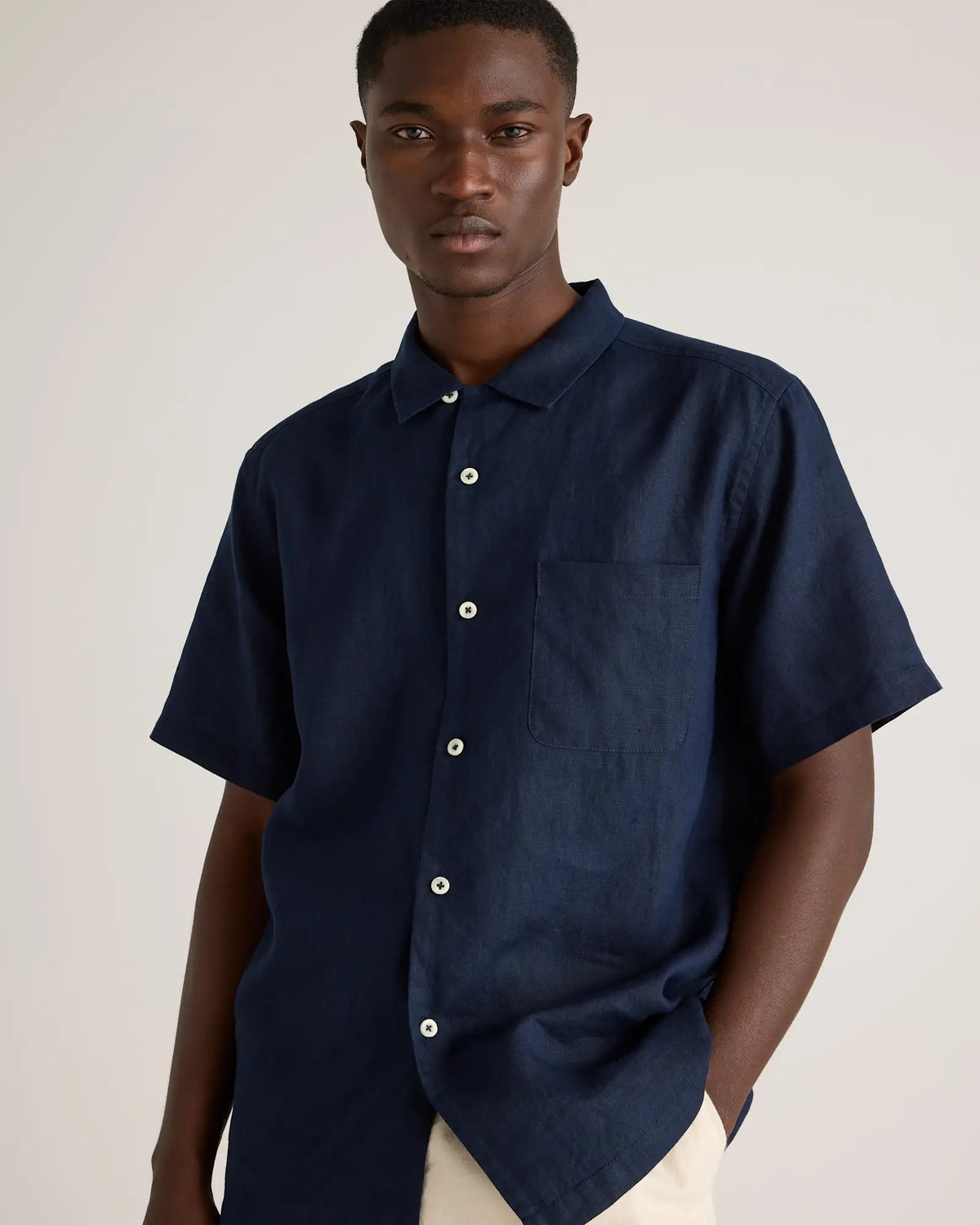 100% European Linen Camp Shirt - US 5072