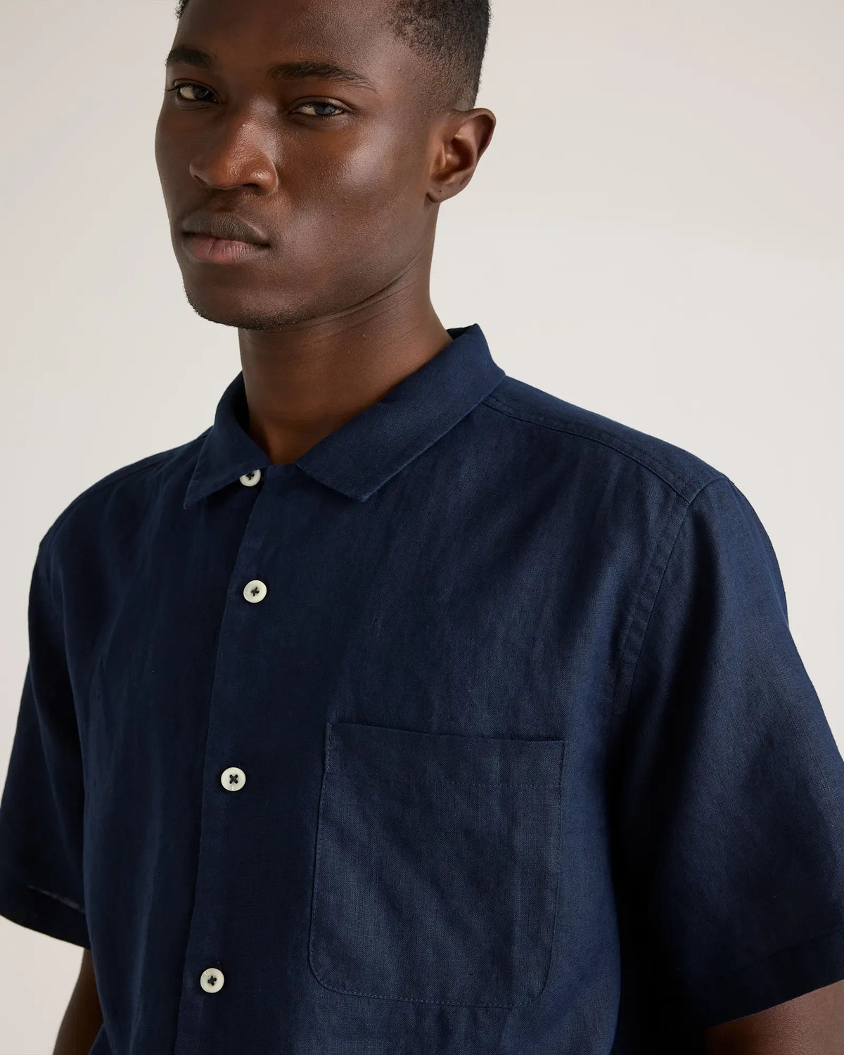 100% European Linen Camp Shirt - US 5072
