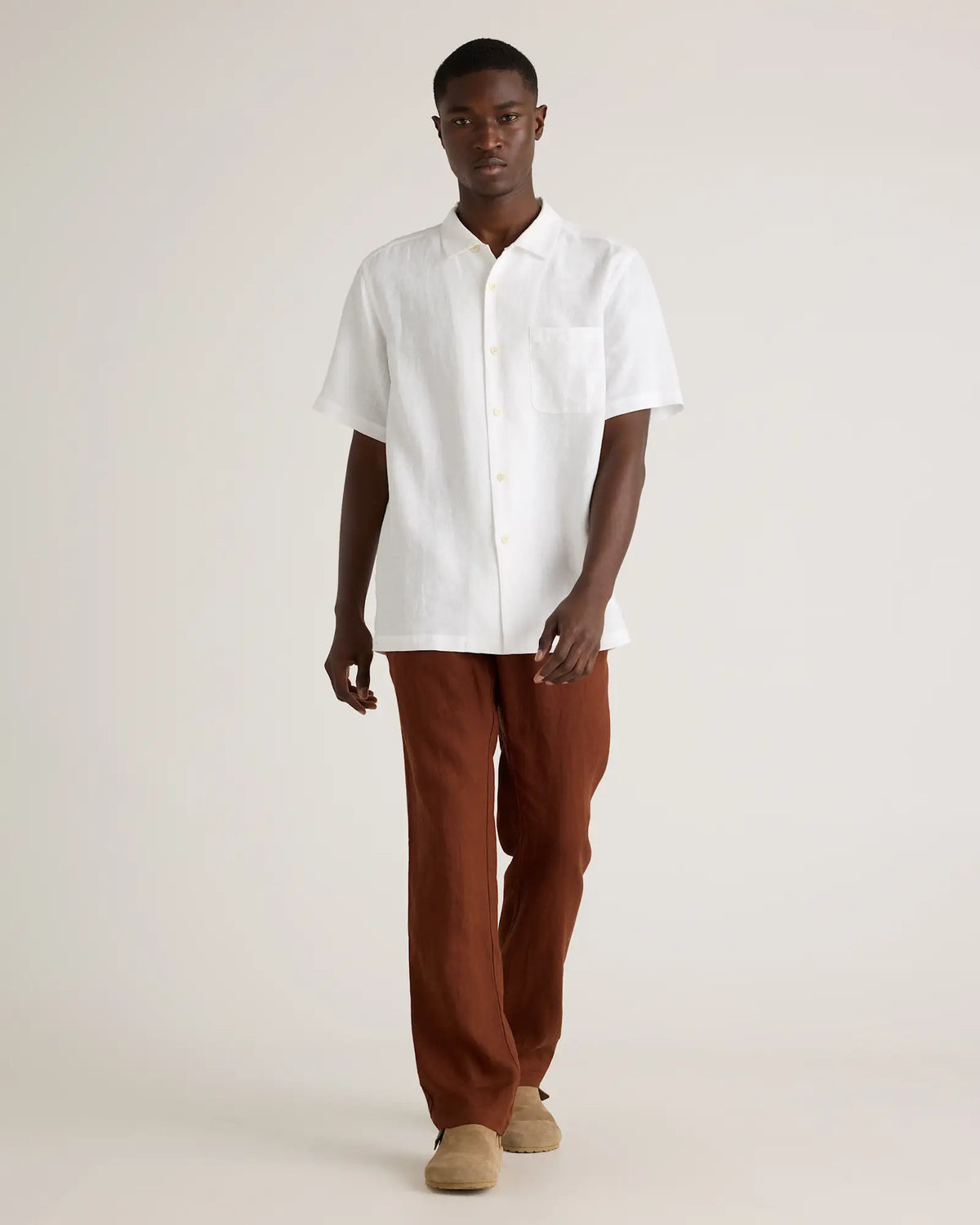 100% European Linen Camp Shirt - US 9402