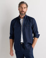 100% European Linen Utility Shirt - US 4389