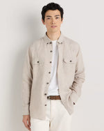 100% European Linen Utility Shirt - US 9558