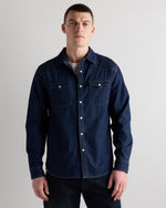 Pearl Snap Denim Western Shirt - US 4230