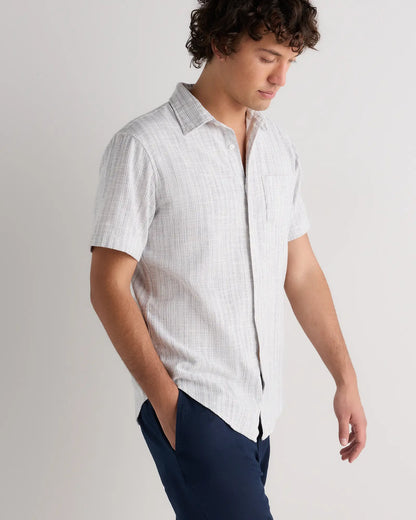 Organic Cotton Stretch Selvage Short Sleeve Shirt - US 8821