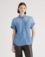 Chambray Tencel Short Sleeve Shirt - US 1280