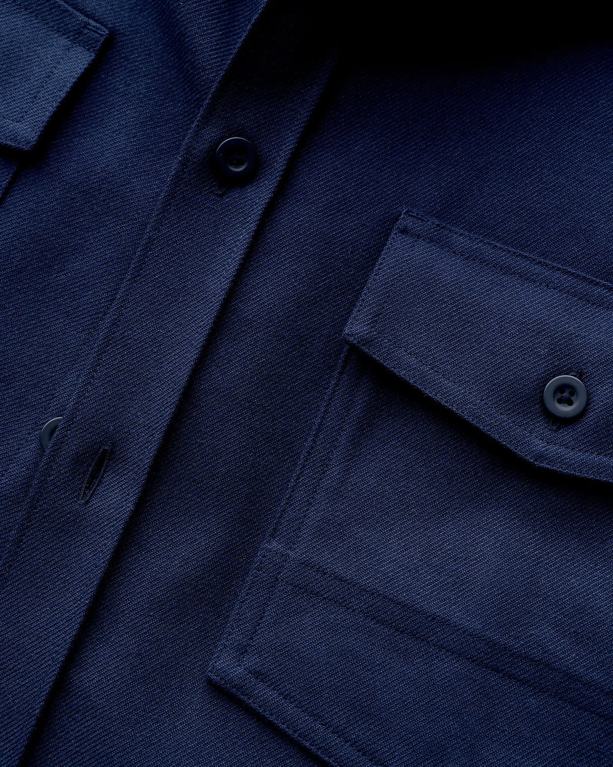 Brushed Cotton Wool Utility Overshirt - US 9047