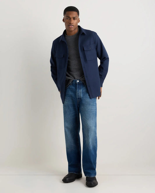 Brushed Cotton Wool Utility Overshirt - US 9047
