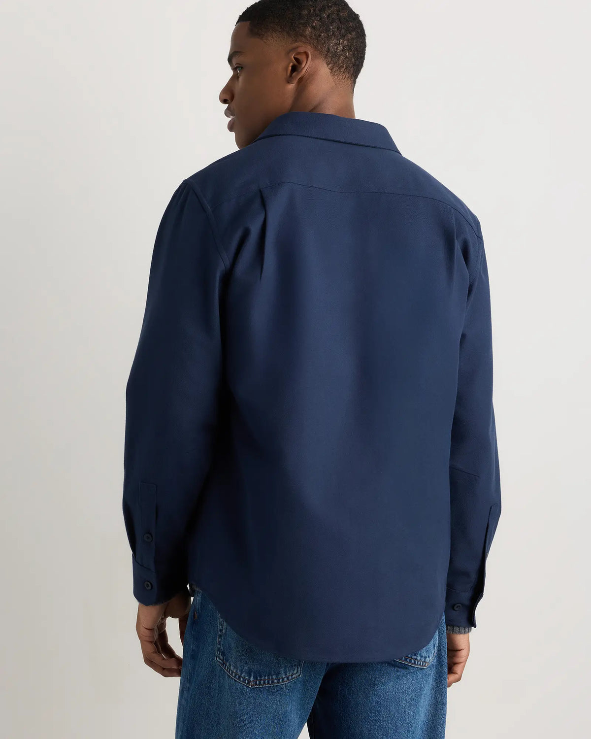 Brushed Cotton Wool Utility Overshirt - US 9047