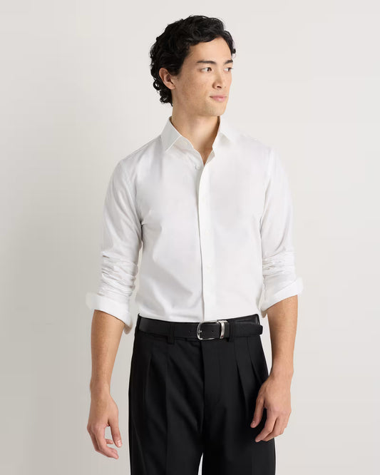 Organic Cotton Stretch Poplin Dress Shirt - US 1095