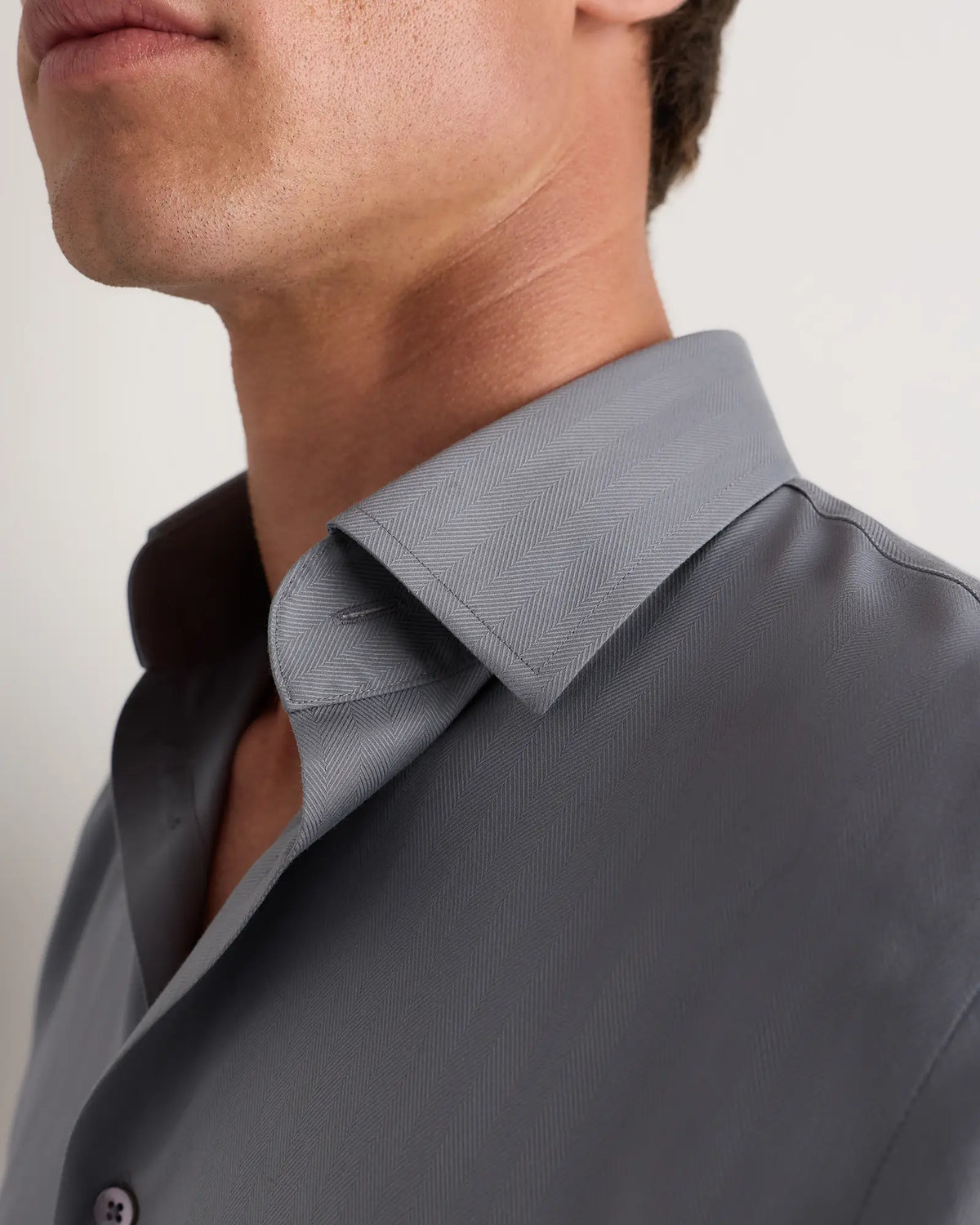 Supima Cotton Herringbone Dress Shirt - US 2700