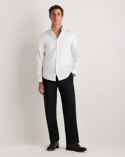 Supima Cotton Herringbone Dress Shirt - US 7225