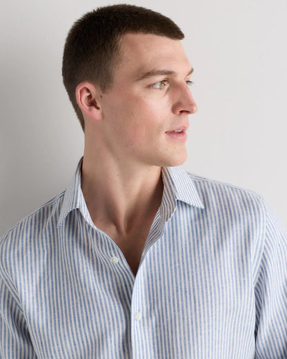 100% European Linen Wrinkle-Resistant Dress Shirt - US 5614