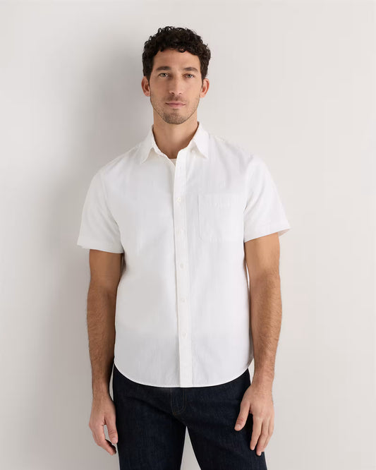 100% Organic Cotton Seersucker Short Sleeve Shirt - US 6440