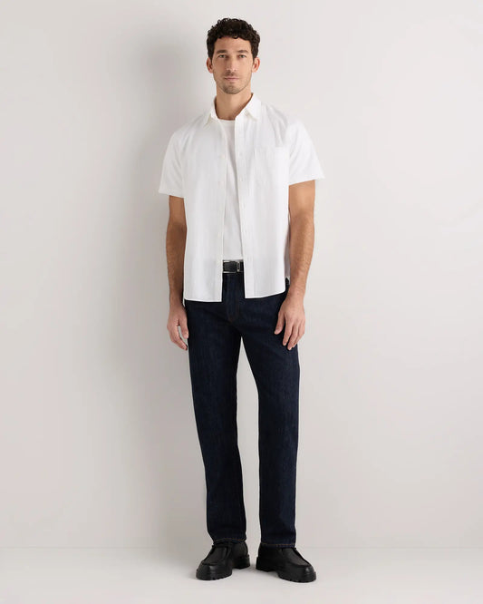 100% Organic Cotton Seersucker Short Sleeve Shirt - US 6440