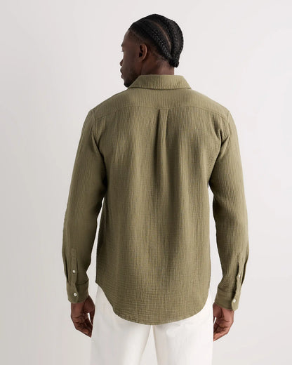 100% Organic Cotton Gauze Long Sleeve Shirt - US 0678