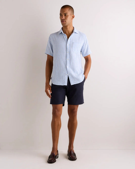 100% Organic Cotton Gauze Short Sleeve Shirt - US 3291