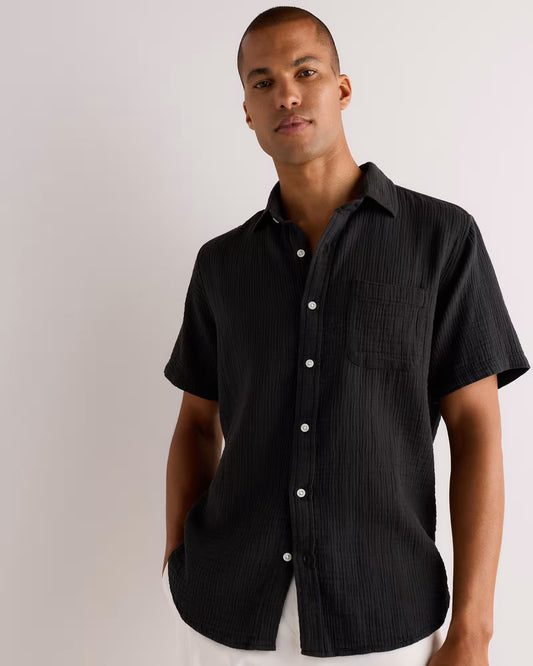100% Organic Cotton Gauze Short Sleeve Shirt - US 3272