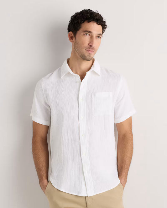 100% Organic Cotton Gauze Short Sleeve Shirt - US 2547