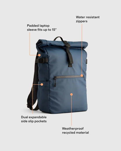 Weather Proof Roll-Top Backpack - US 1761