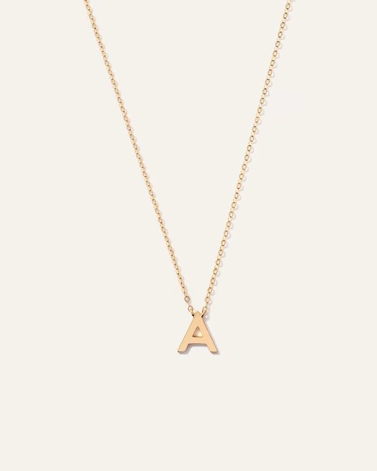 14K Gold Letter Necklace - US 3007