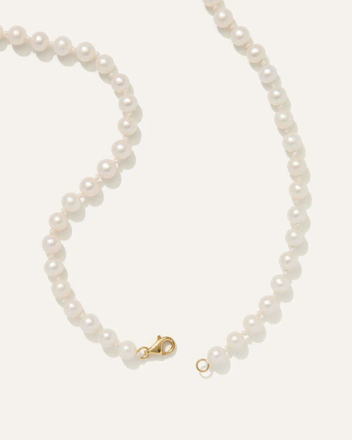 14K Gold Freshwater Cultured Pearl Strand Necklace - US 7813