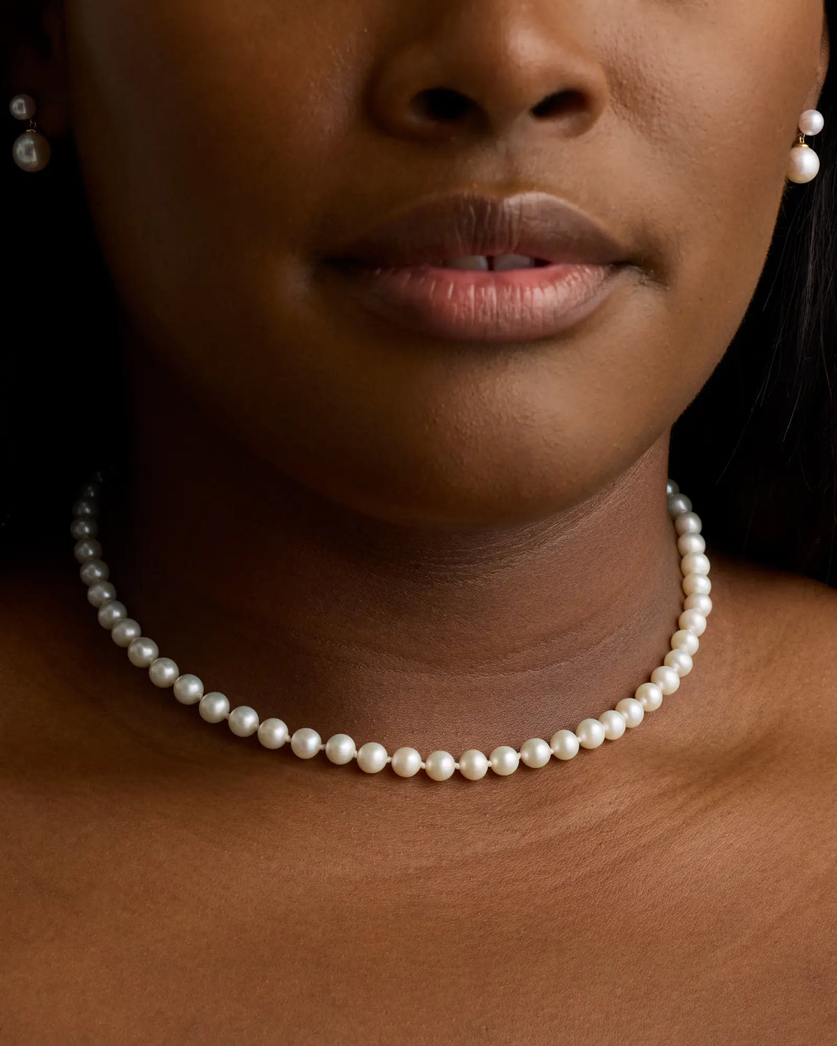 14K Gold Freshwater Cultured Pearl Strand Necklace - US 0307