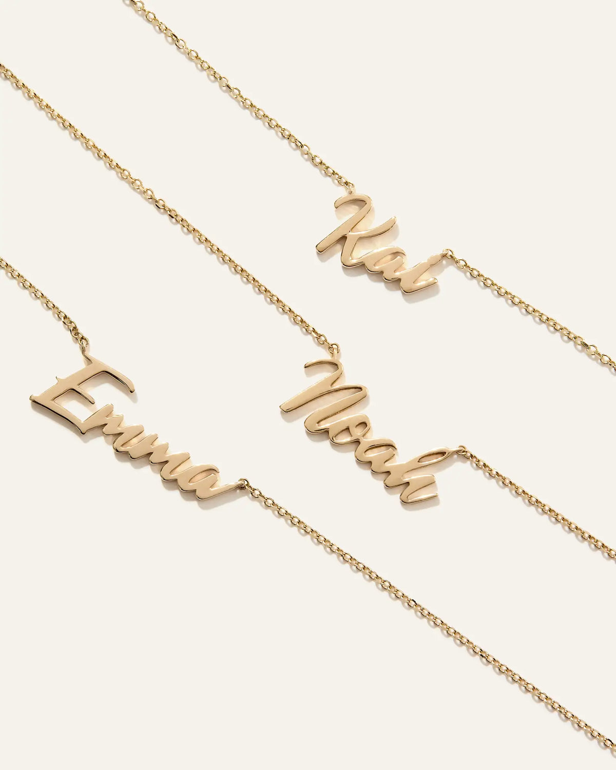 14K Gold Script Name Necklace - US 5555