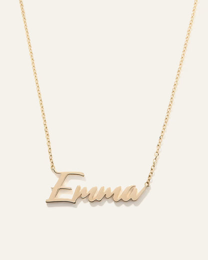 14K Gold Script Name Necklace - US 5555