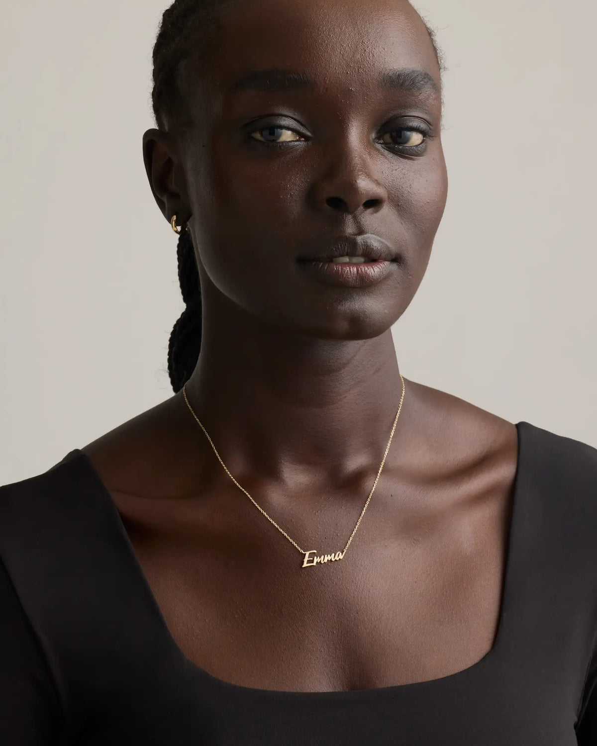 14K Gold Script Name Necklace - US 5555