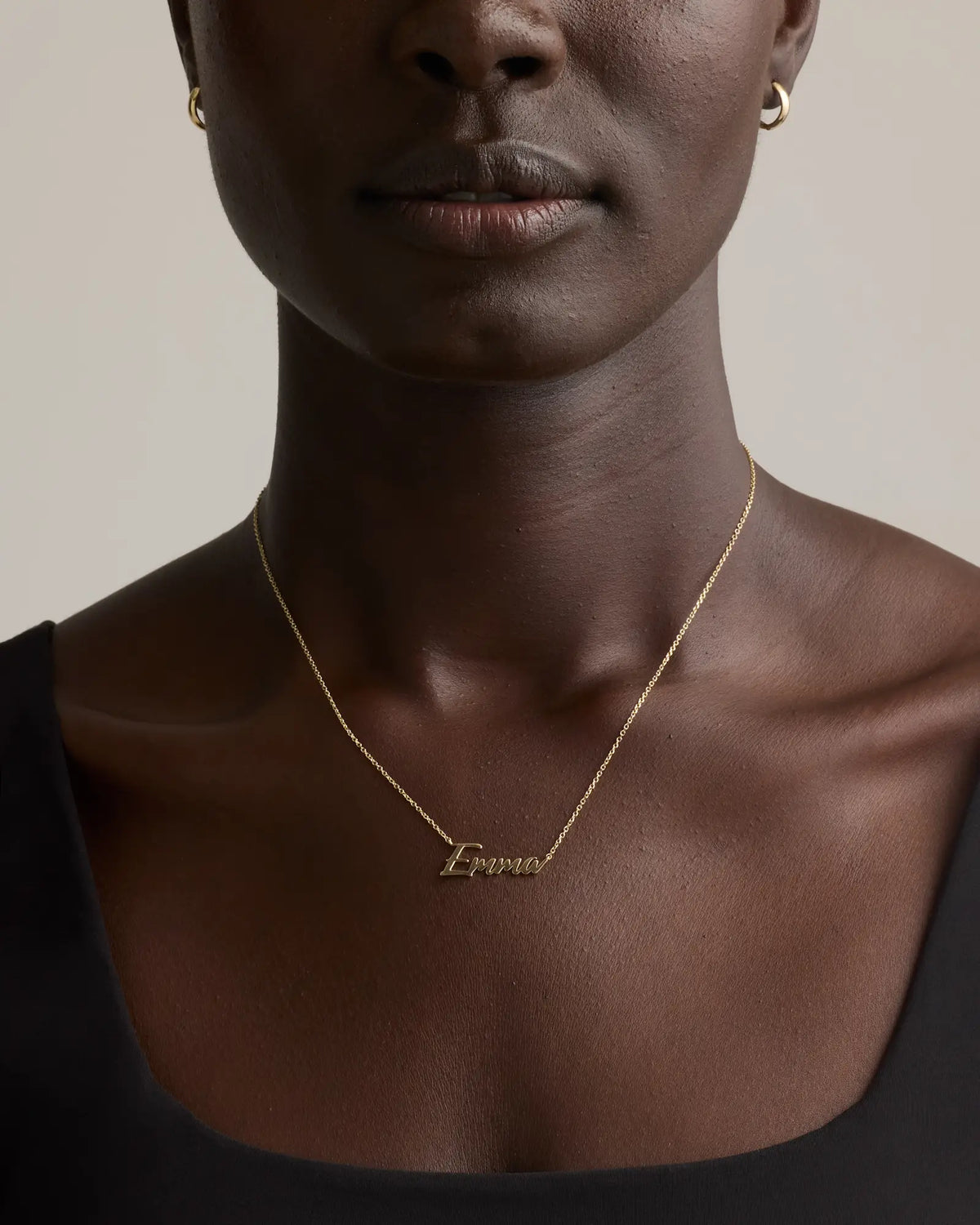 14K Gold Script Name Necklace - US 5555